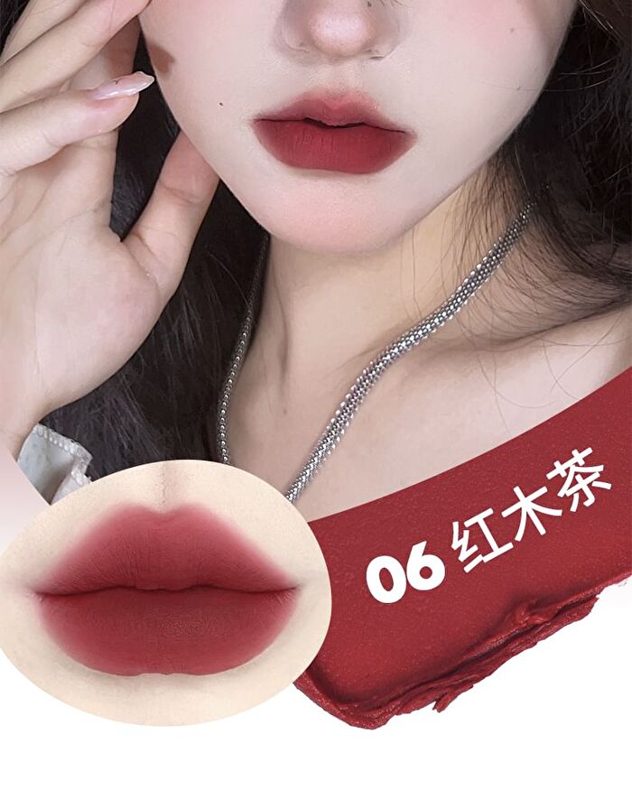 Ccsheer Fluffy Cloud Lip Mud - 7 Colors - 08# Mulled Red Wine - 7g