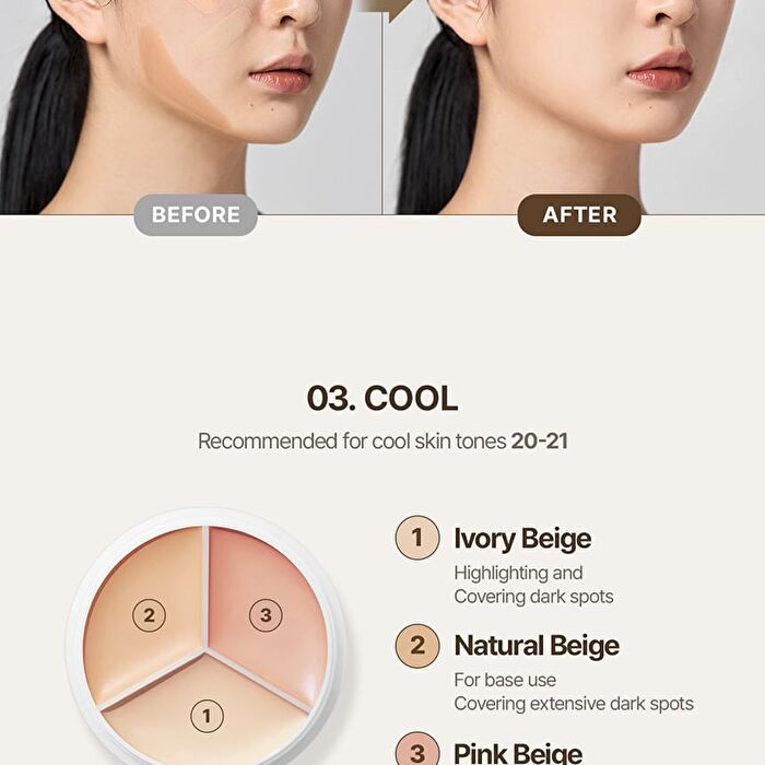Tfit Cover Up Pro Concealer - 6 Colors - #02 Warm