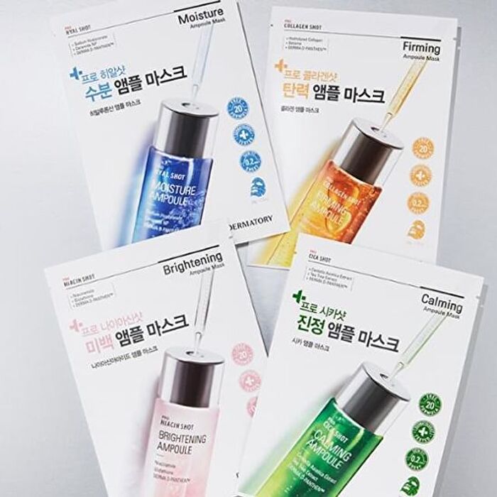 Dermatory Pro Ampoule Mask - 4 Types - Cica Shot Calming