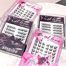 Gege Bear False Eyelashes - 2 Styles - #Pink - 24 pairs