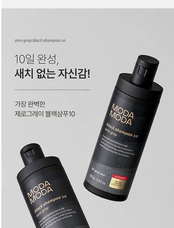 Modamoda Zero Gray Black Shampoo 10 Mini - 100g