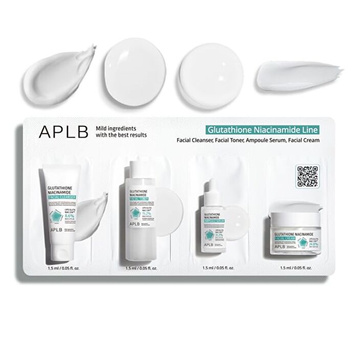 Aplb Glutathione Niacinamide Skin 4 Types Sachet Set - 1 Set