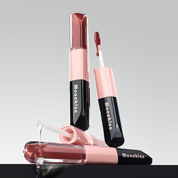 Dual Effect Essence Lip Gloss - 10 Colors - D03# Caramel Brûlée (3ml x 2)
