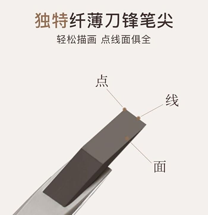 Gella\'s Blade-edge Eyebrow Pencil - 4 Colors - #02 Dark Gray - 180mg