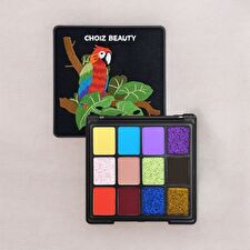 Choiz Beauty Parrot 12-Color Eyeshadow Palette - Parrot - 14.5g