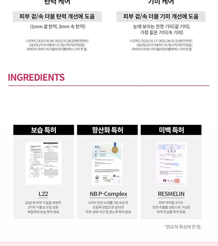 Labiotte Prestige Collagen Double Fit Mask Set - 30g x 10 Sheets