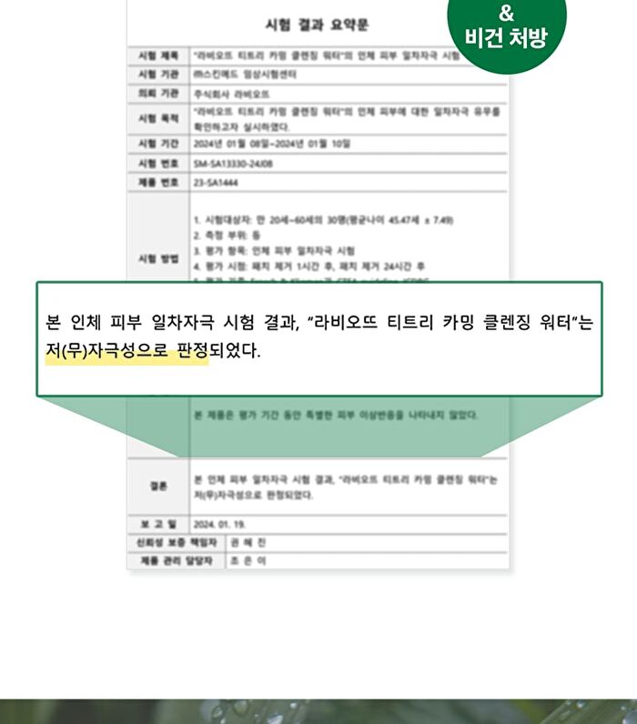 Labiotte Tea Tree Calming Cleansing Water - 300ml