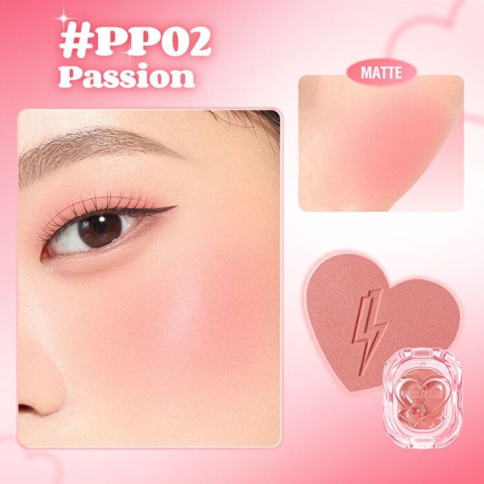 Pinkflash Mellow Radiant Blush - 4 Colors - #OR01 Joyful - 1.5g