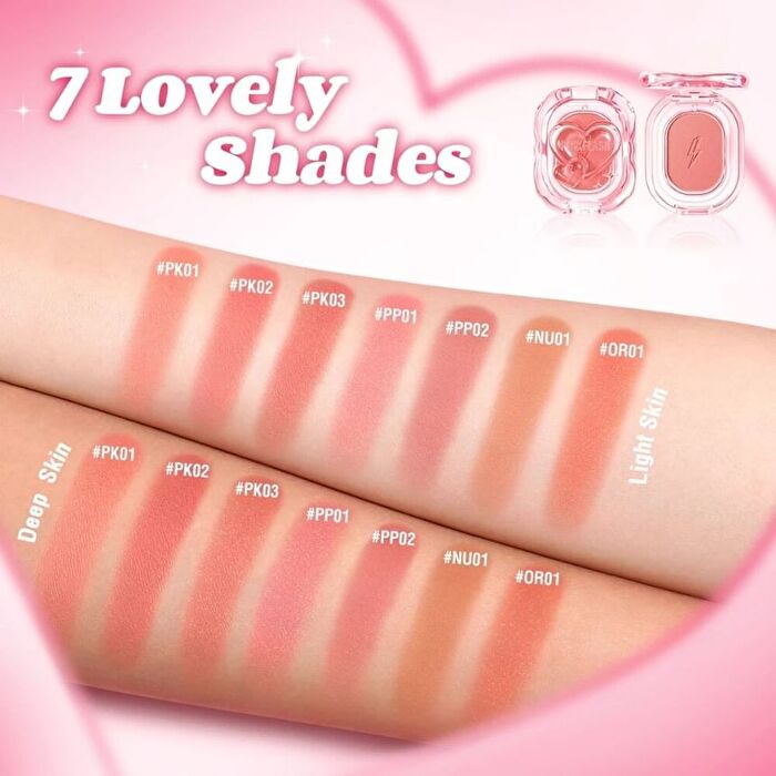 Pinkflash Mellow Radiant Blush - 3 Colors - #PK01 Shy - 1.5g