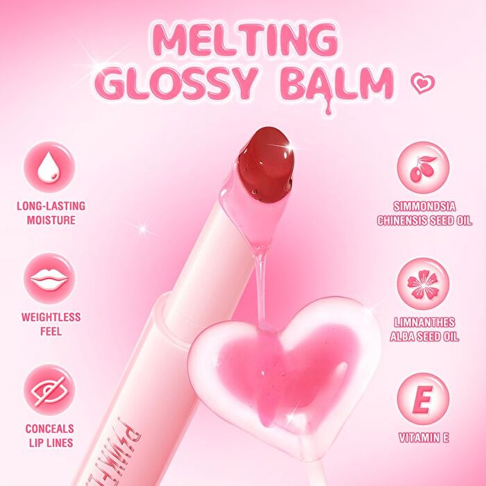 Pinkflash Melting Glossy Balm - 2 Colors (N) - #NU01 Melon Slush - 1.6g