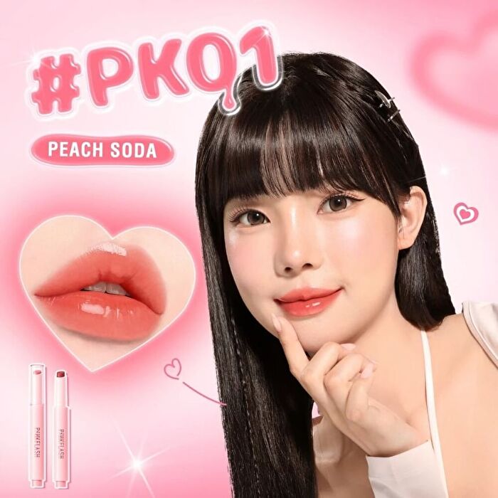 Pinkflash Melting Glossy Balm - 2 Colors (P) - #PK01 Peach Soda - 1.6g