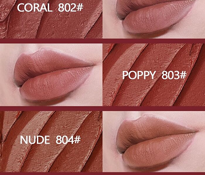 Imagic Waterproof Matte Lipstick - 12 Colors - 803# Poppy - 4g