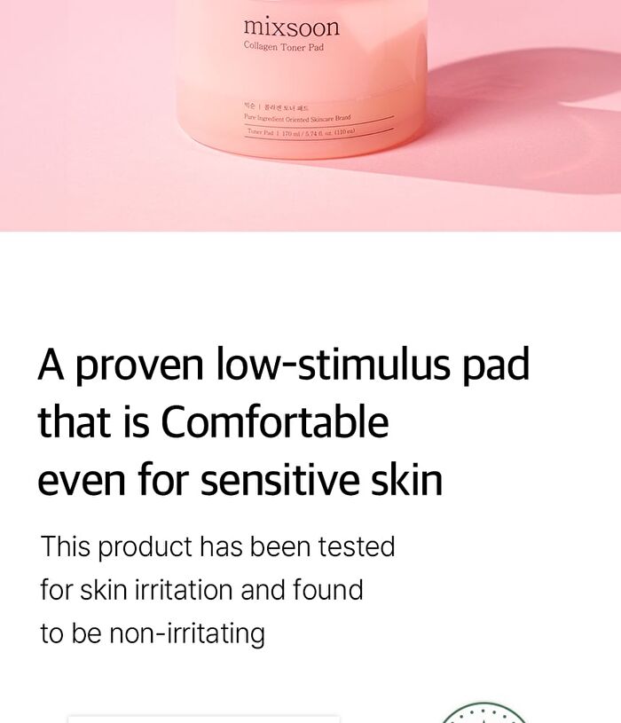 mixsoon Collagen Toner Pad - 110 pads