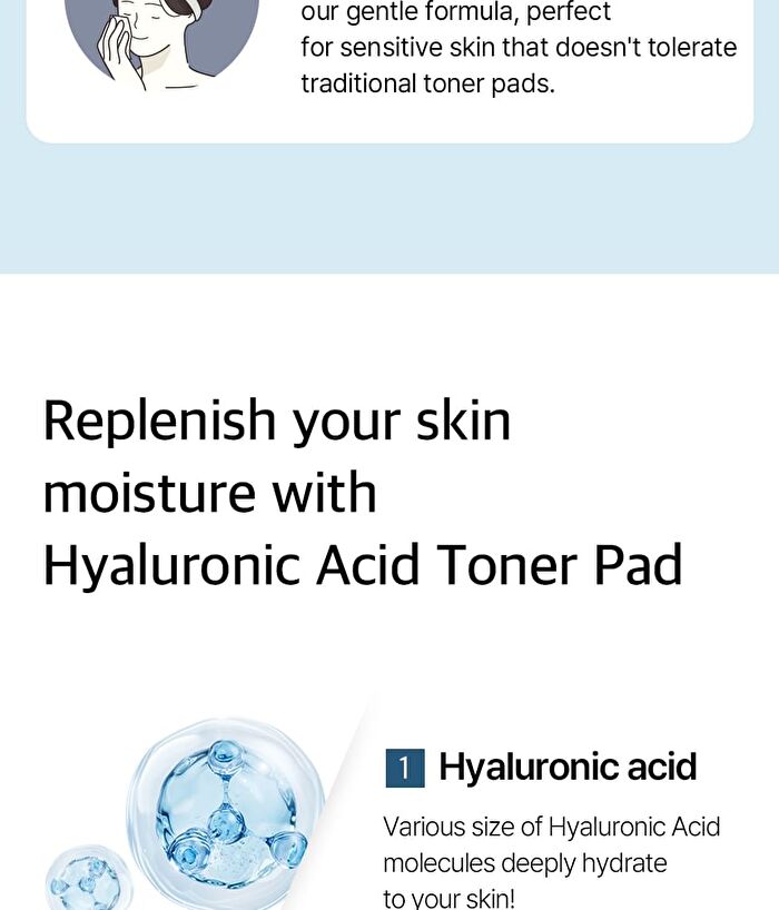 mixsoon Hyaluronic Acid Toner Pad - 80 pads