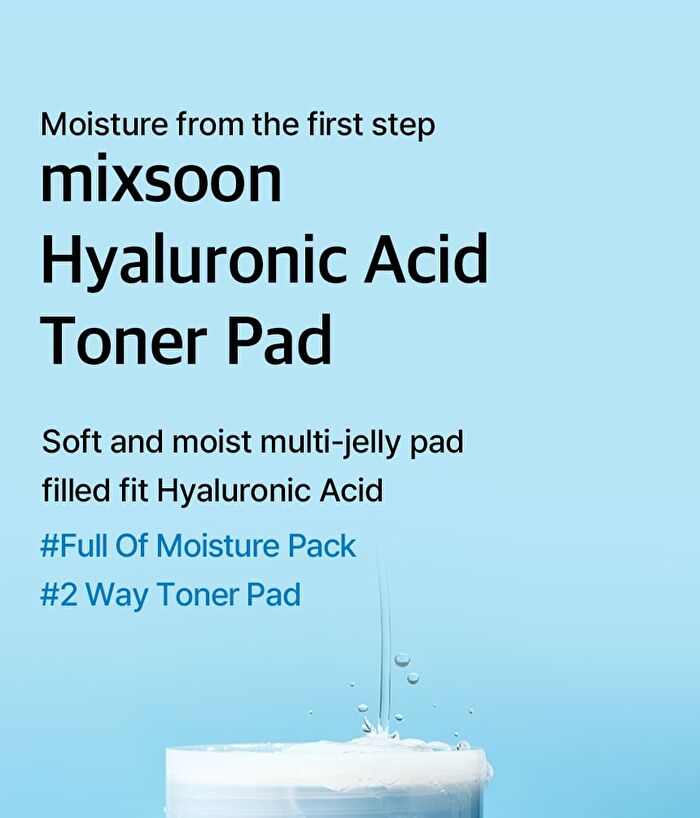 mixsoon Hyaluronic Acid Toner Pad - 80 pads