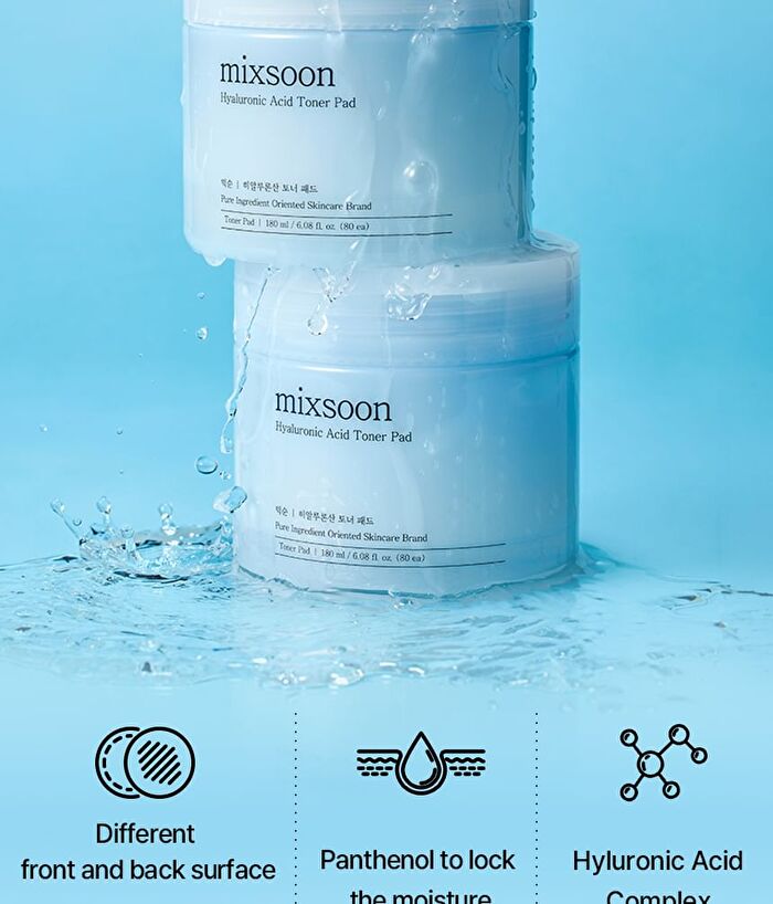 mixsoon Hyaluronic Acid Toner Pad - 80 pads