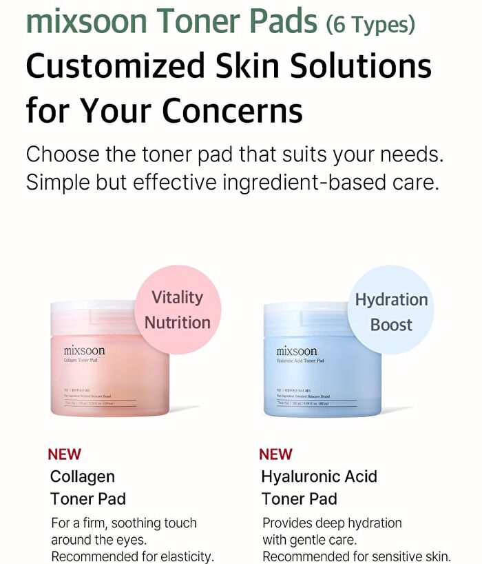 mixsoon Hyaluronic Acid Toner Pad - 80 pads
