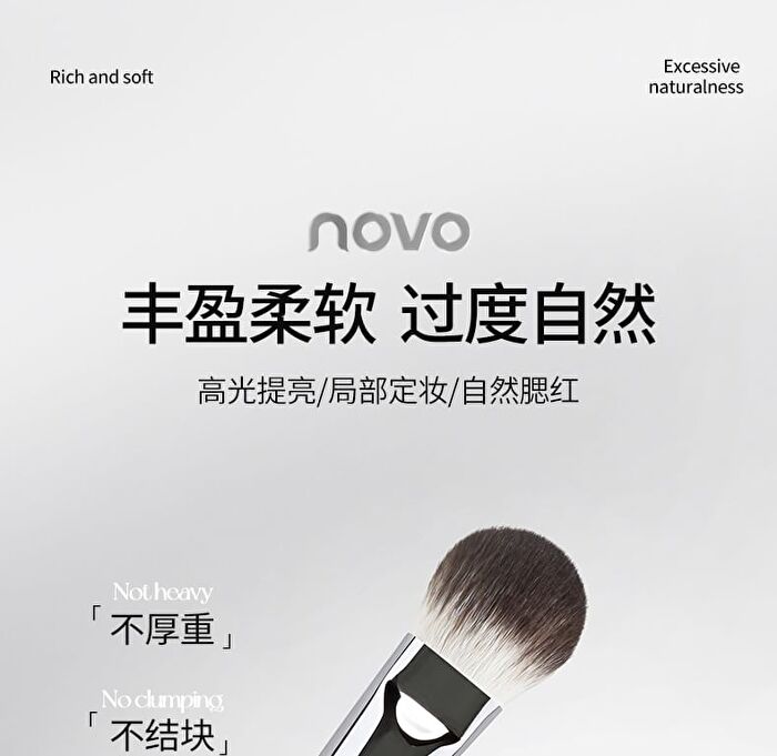Novo Soft Highlight Blush Brush - 1pc