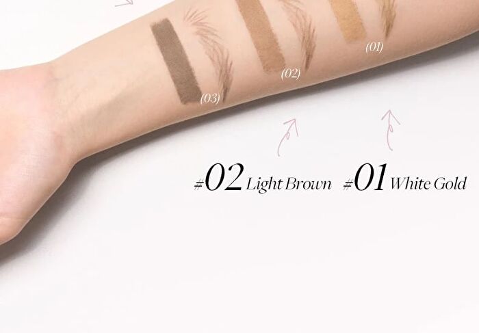 Joocyee 2 in 1 Eyebrow Pencil & Cream - 3 Colors - #01 White Gold
