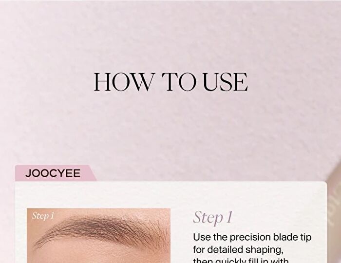 Joocyee 2 in 1 Eyebrow Pencil & Cream - 3 Colors - #01 White Gold