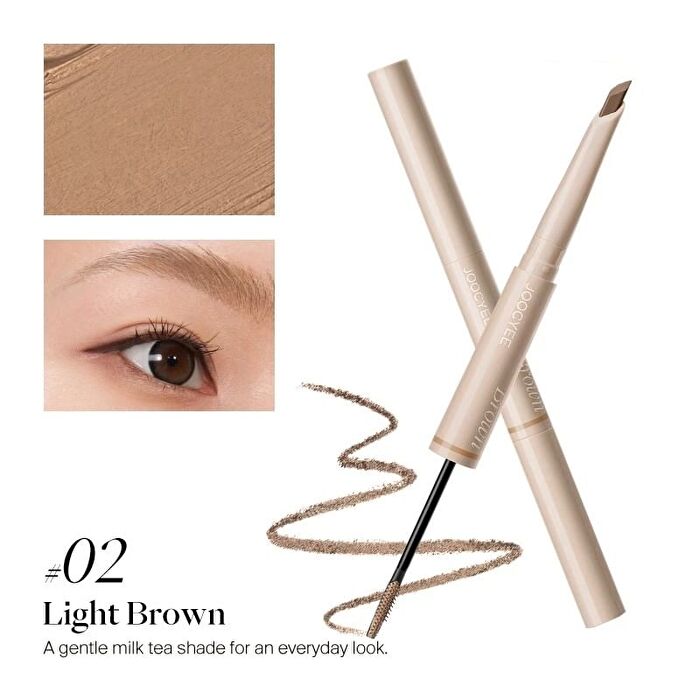 Joocyee 2 in 1 Eyebrow Pencil & Cream - 3 Colors - #01 White Gold