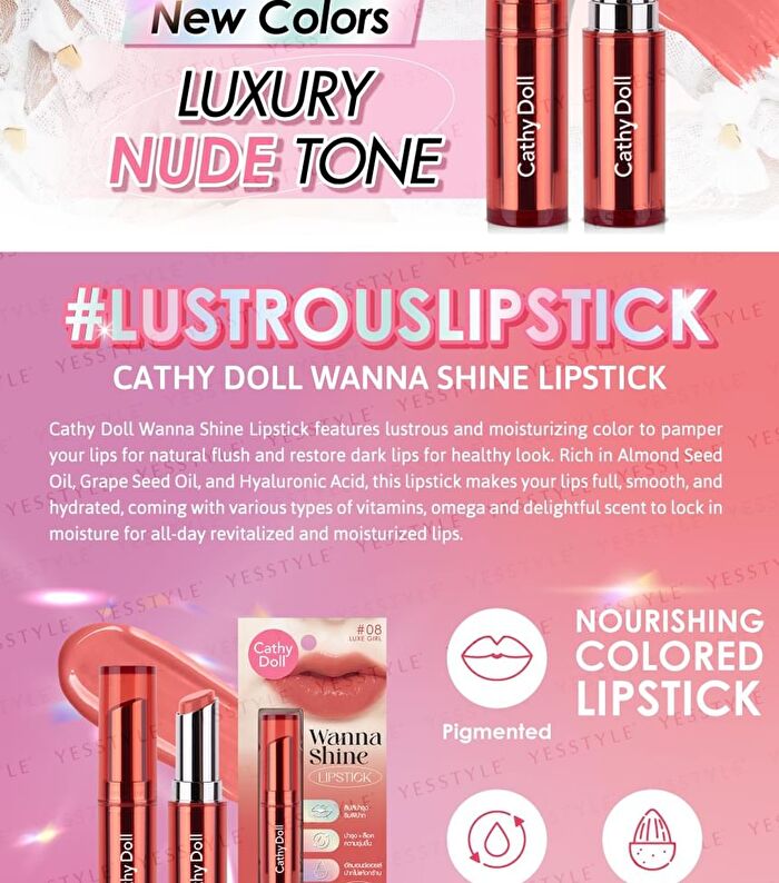 Wanna Shine Lipstick - 01 Will Be Red