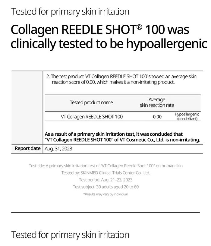 Vt Collagen Reedle Shot 100 2Step Hydrogel Mask Set - 34.5g x 4 sheets