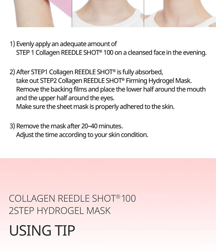Vt Collagen Reedle Shot 100 2Step Hydrogel Mask Set - 34.5g x 4 sheets