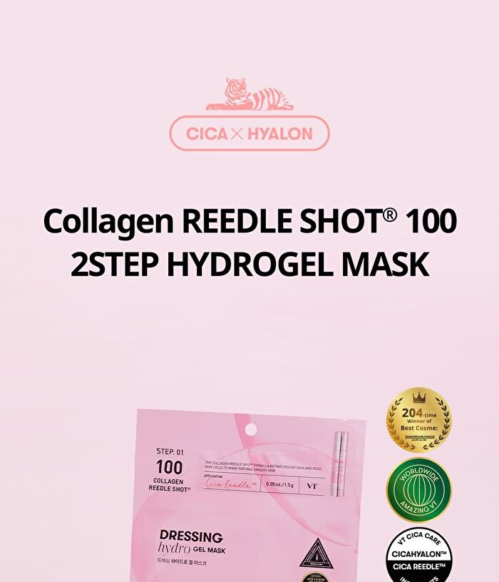 Vt Collagen Reedle Shot 100 2Step Hydrogel Mask Set - 34.5g x 4 sheets