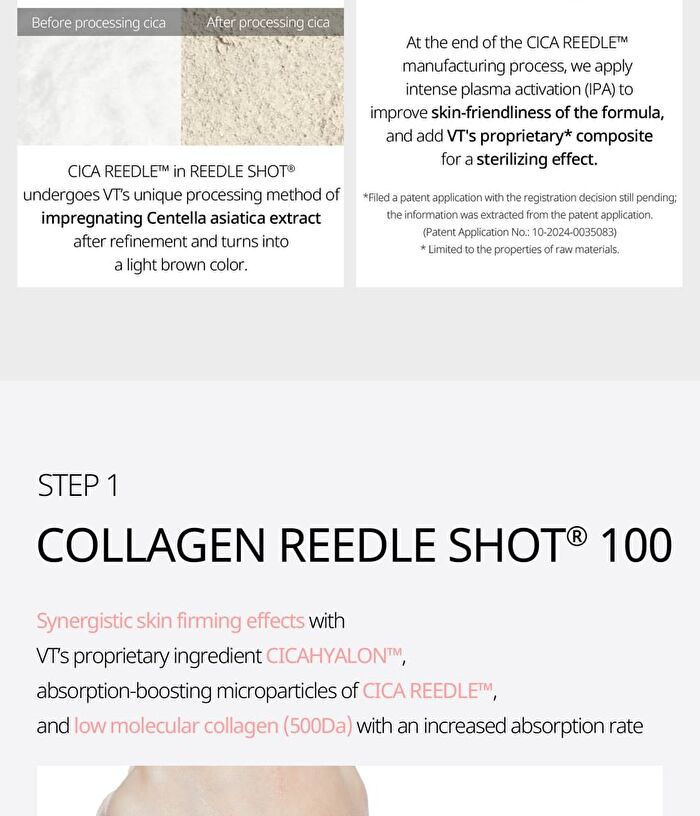 Vt Collagen Reedle Shot 100 2Step Hydrogel Mask Set - 34.5g x 4 sheets