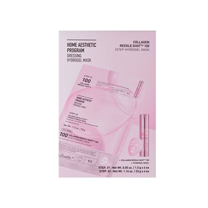 Vt Collagen Reedle Shot 100 2Step Hydrogel Mask Set - 34.5g x 4 sheets