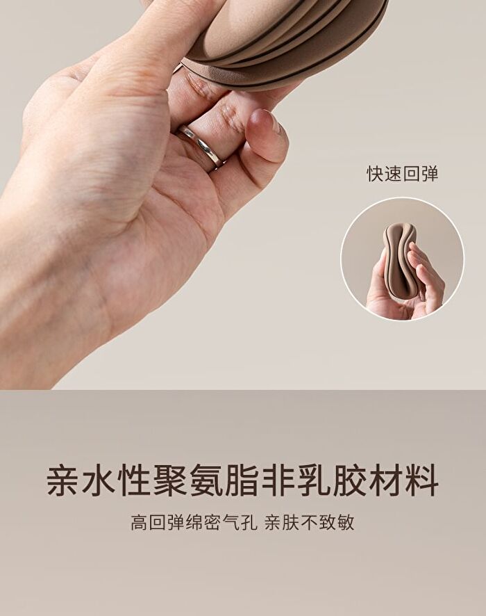 Original Artist Water Drop Skin-Friendly Powder Puff Set - 5 Types - Coffee - Set (2pcs)