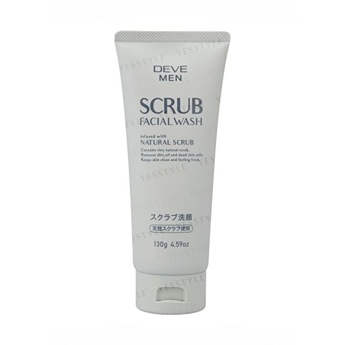 Kumano Cosme Deve Men Scrub Facial Wash - Natural Scrub - 130g