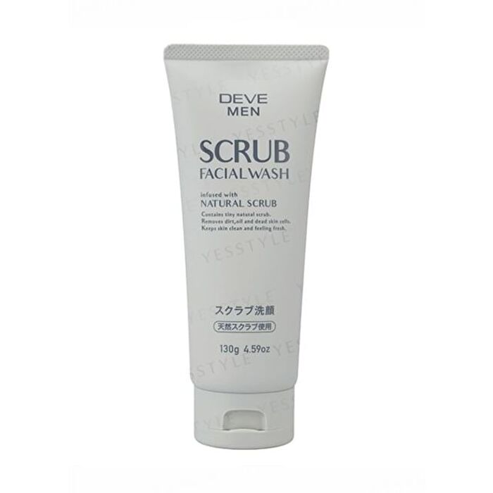 Kumano Cosme Deve Men Scrub Facial Wash - Natural Scrub - 130g