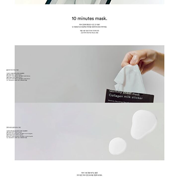 Gummy Sheet Mask - 5 Types - 2024 Version - Sedum Hyaluron Sticker