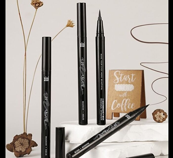 Straight Line Dense Liquid Eyeliner - (1-2) - #01 - 0.6ml
