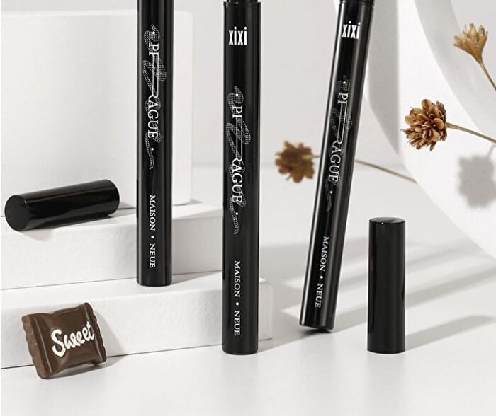 Straight Line Dense Liquid Eyeliner - (1-2) - #01 - 0.6ml