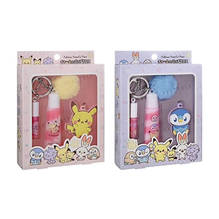 Pokemon Peaceful Place Charm Lip Gloss - Pink - 4 pcs