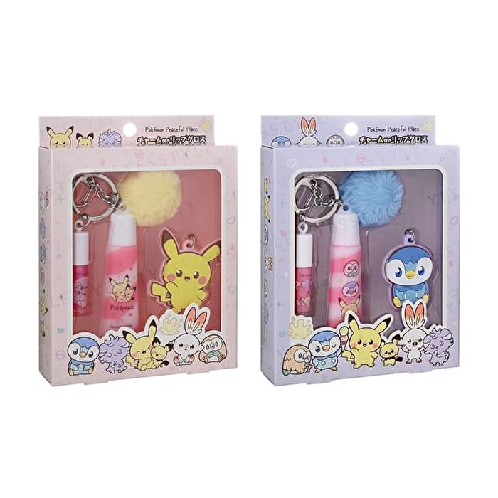 Pokemon Peaceful Place Charm Lip Gloss - Pink - 4 pcs