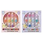 Pokemon Peaceful Place Peel Off Nail Polish 12 Colors Set - Pink - 12 pcs