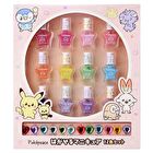 Pokemon Peaceful Place Peel Off Nail Polish 12 Colors Set - Pink - 12 pcs