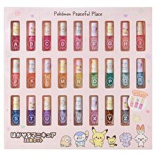 Shobido Pokemon Peaceful Place Peel Off Nail Polish 26 Colors Set - 26 pcs