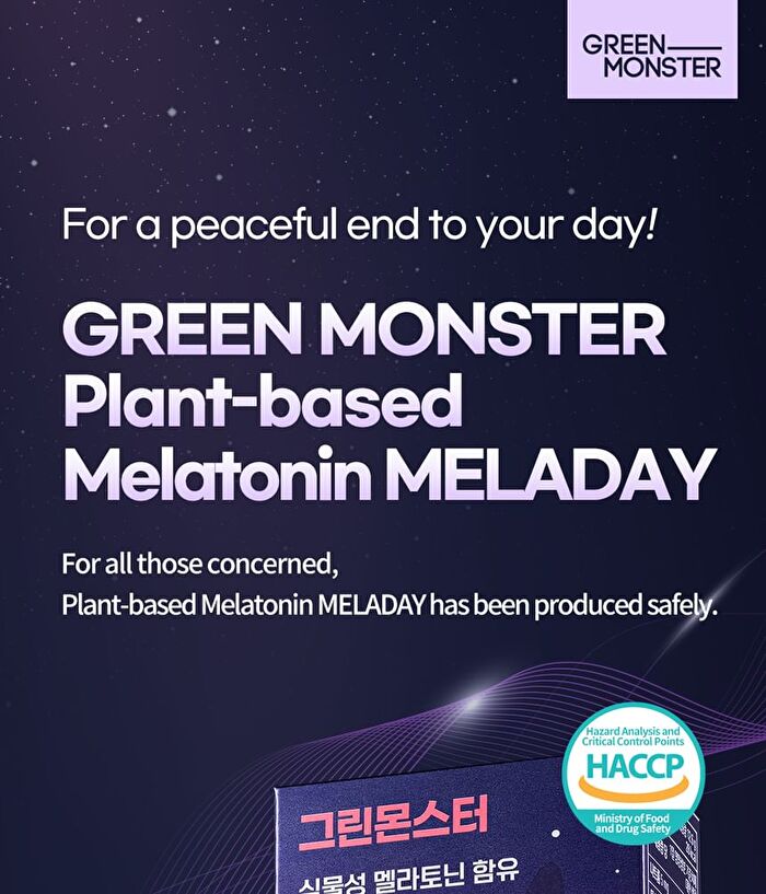 Green Monster Plant-based Melatonin Meladay - 450mg x 28 Tablets