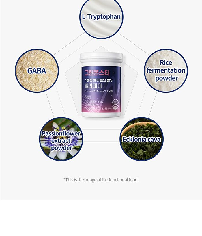 Green Monster Plant-based Melatonin Meladay - 450mg x 28 Tablets