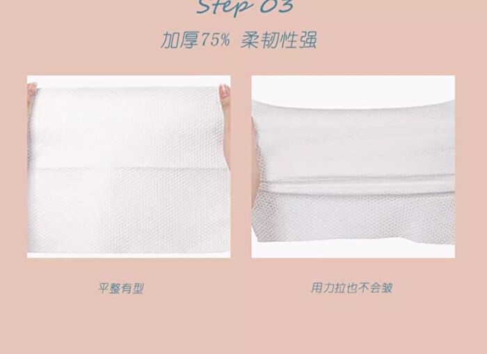 Colorrose Peach Disposable Face Towel - CR200 (100 sheets)