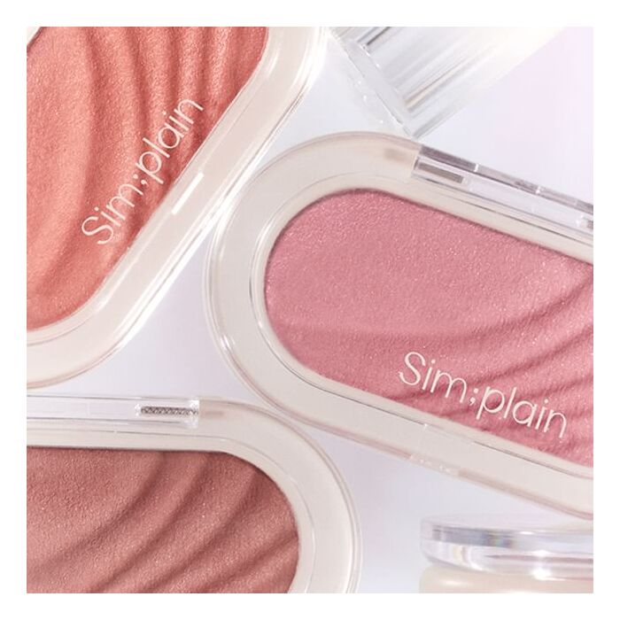 SIM;PLAIN Gleam On Cheek - 5 Colors - #002 Crème De Peach