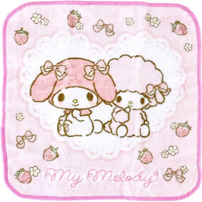 Shobido Sanrio Hand Cream & Mini Towel Set - My Melody - Strawberry