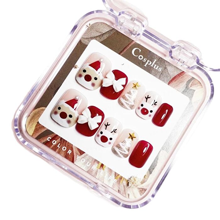 Monina Premium Wearable Gel Nail Tips Set - Gift Exchange Party - 1 Set