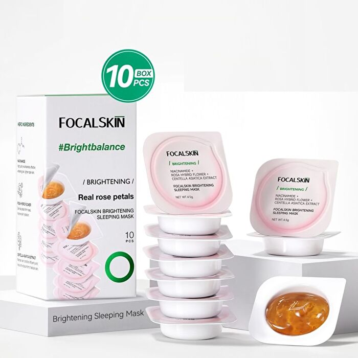Focalskin Brightening Sleeping Mask Set - #Sleeping Mask - 4.5g*10pcs