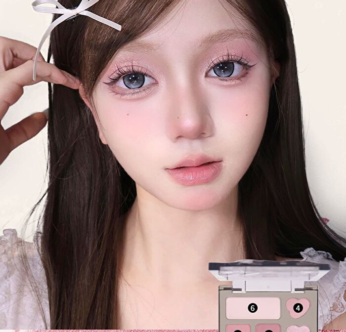 Veecci Fantasy Dream 10-Color Eyeshadow Palette - 2 Types - S01# Soft Pink Dream - 4.2g